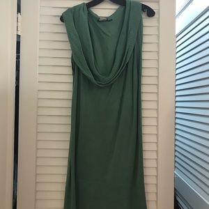 BCBG Green tunic sweater